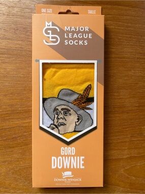 MAJOR LEAGUE SOCKS Gord Downie Casual Crew Socks - NEW